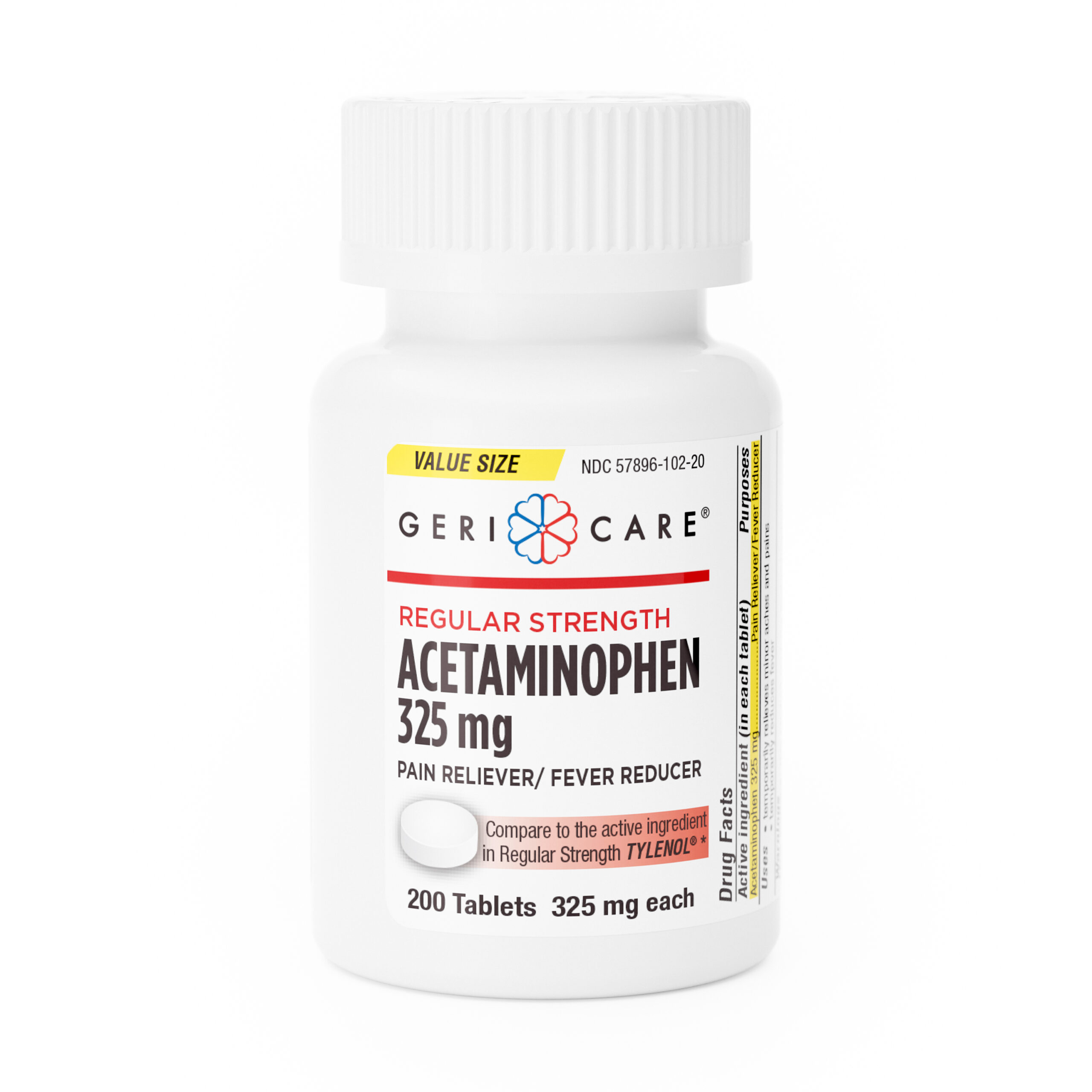 Acetaminophen Regular Strength 325mg – 200 Tablets
