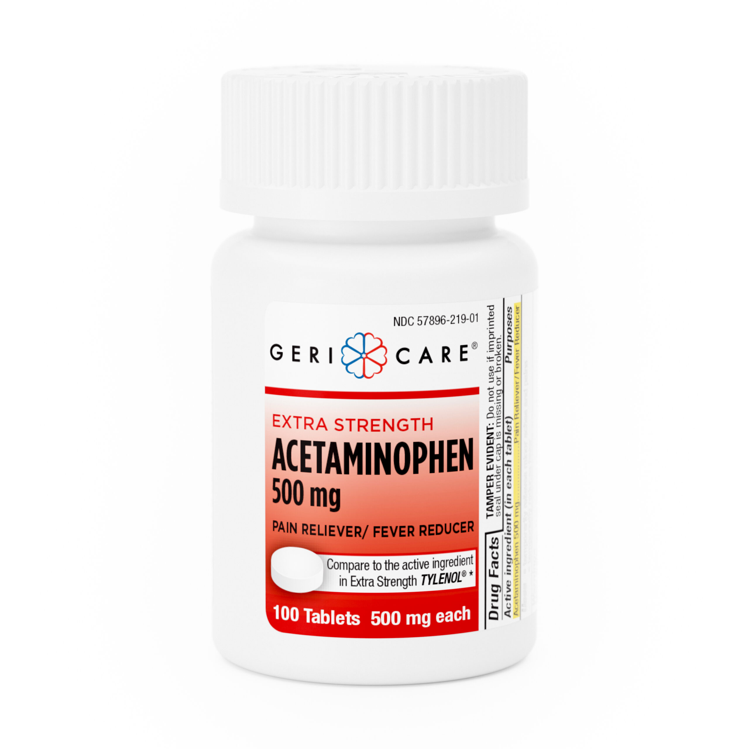 Extra Strength Acetaminophen 500mg – 100 Tablets
