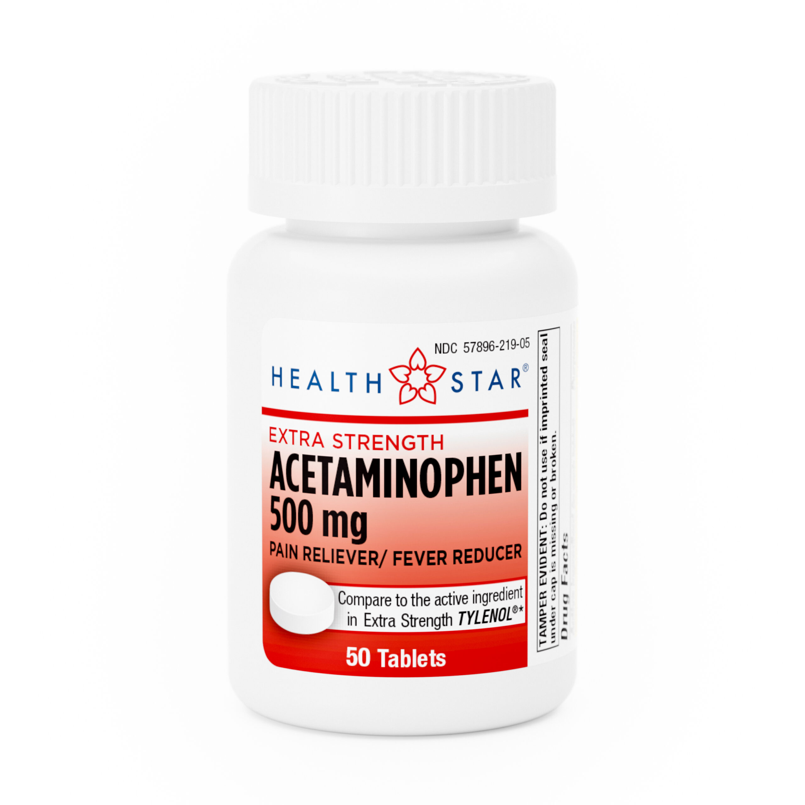 Extra Strength Acetaminophen – 50 Tablets