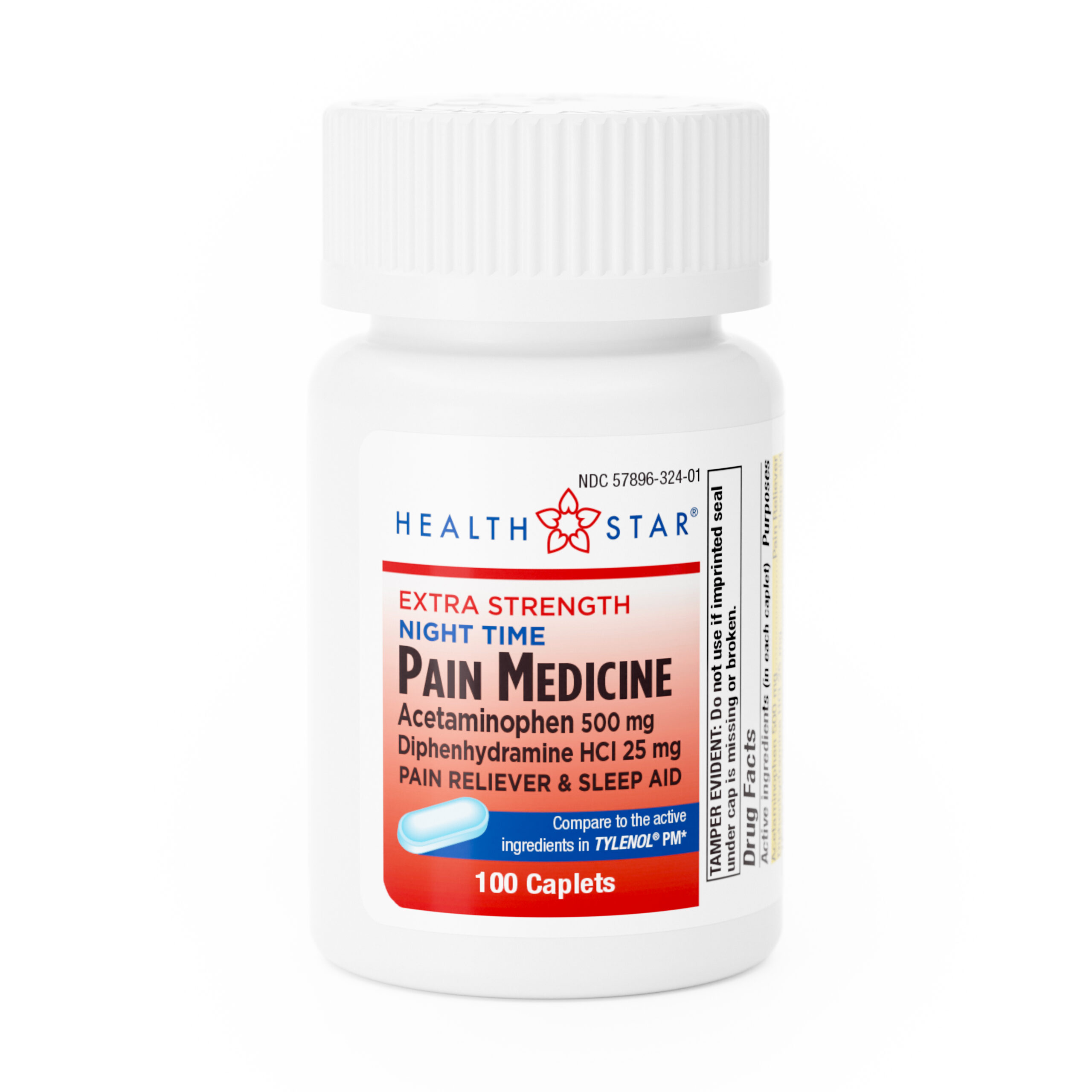 Extra Strength Night-Time Pain Medicine – 100 Caplets