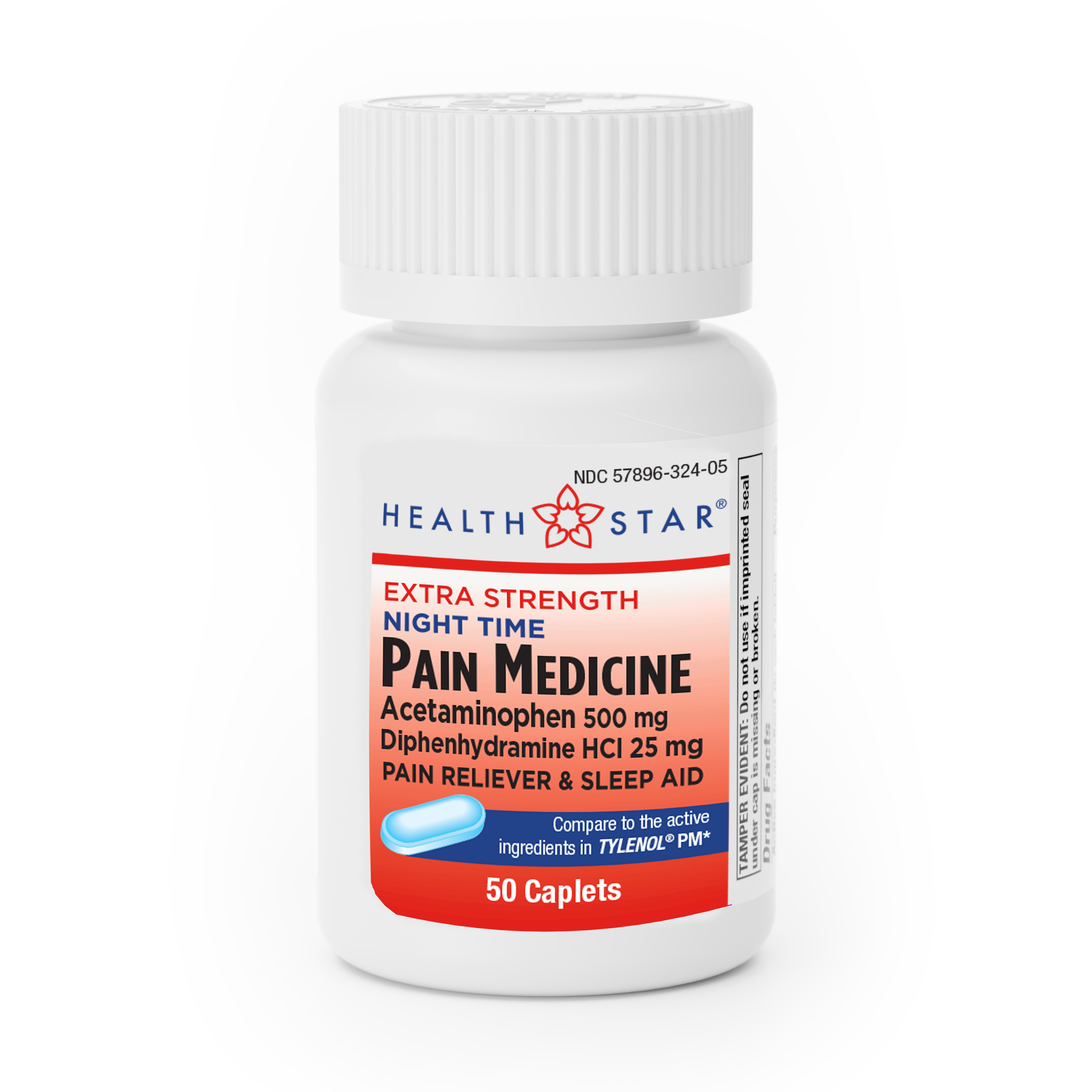 Extra Strength Night-Time Pain Medicine – 50 Caplets