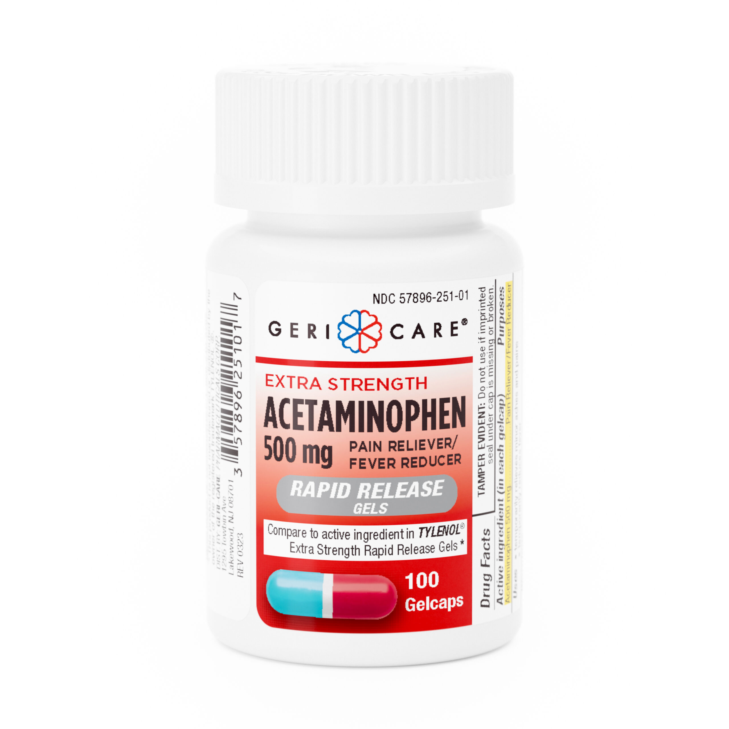 Extra Strength Pain Relief -100 Gelcaps