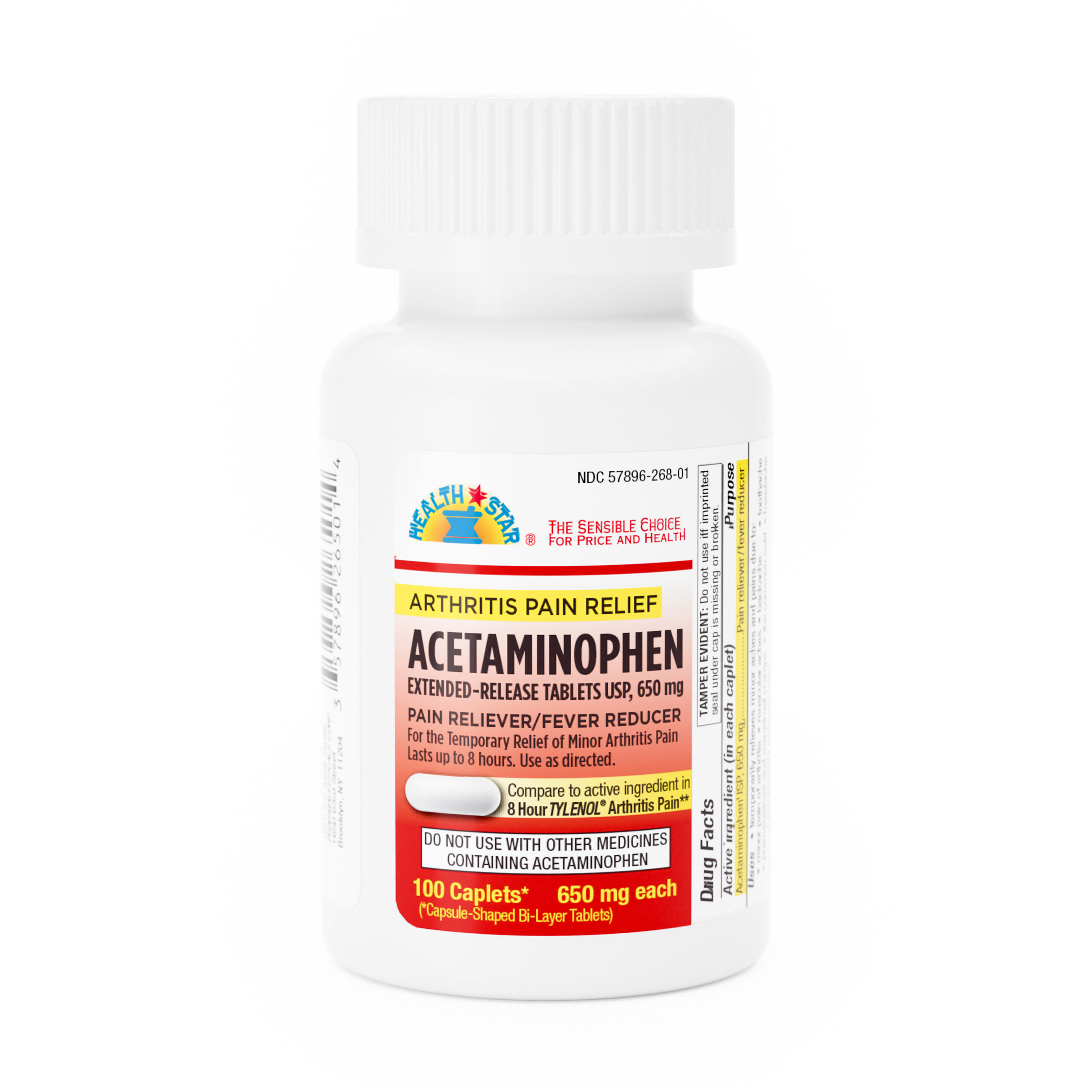 Acetaminophen Arthritis – 100 Caplets