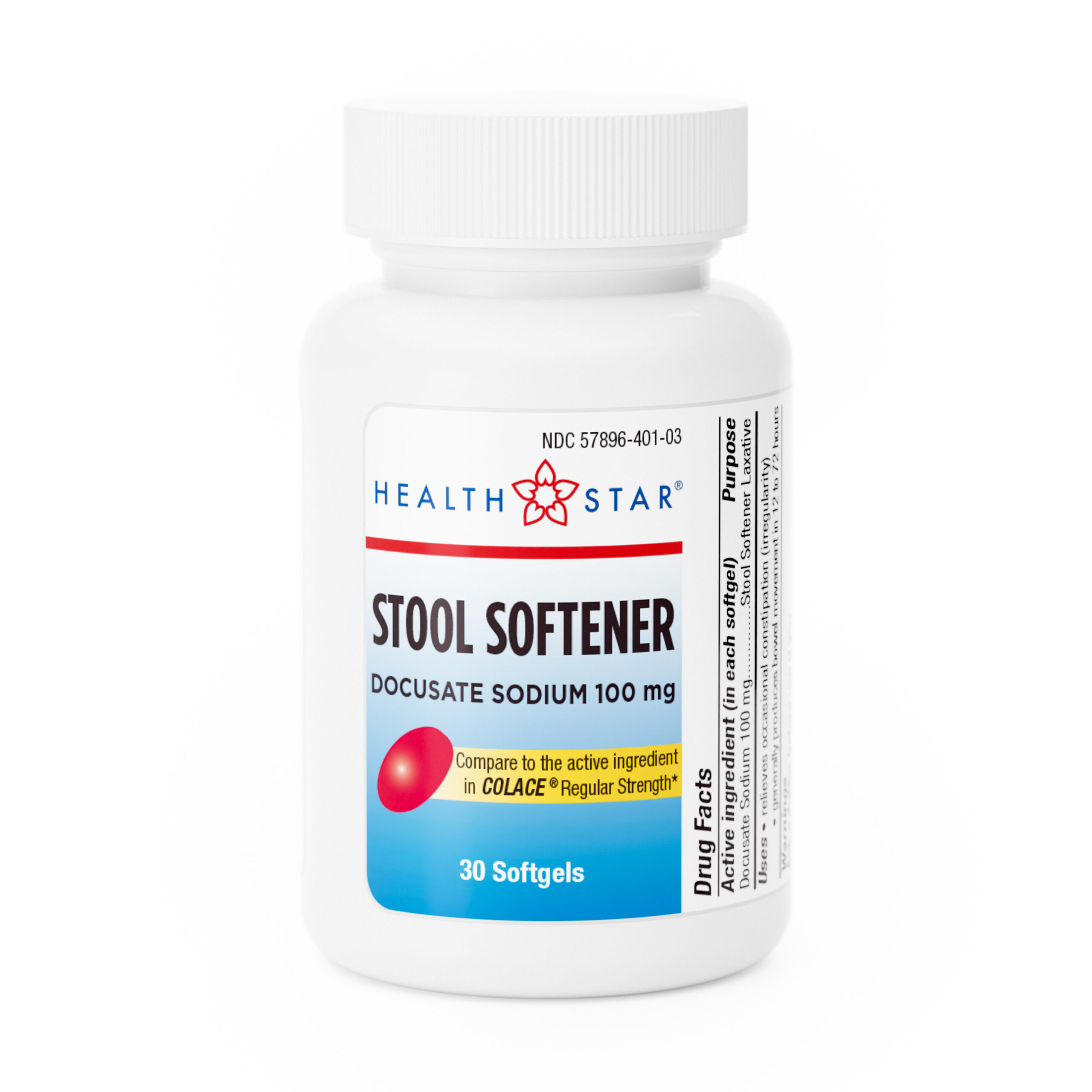 Stool Softener- 30 Softgels