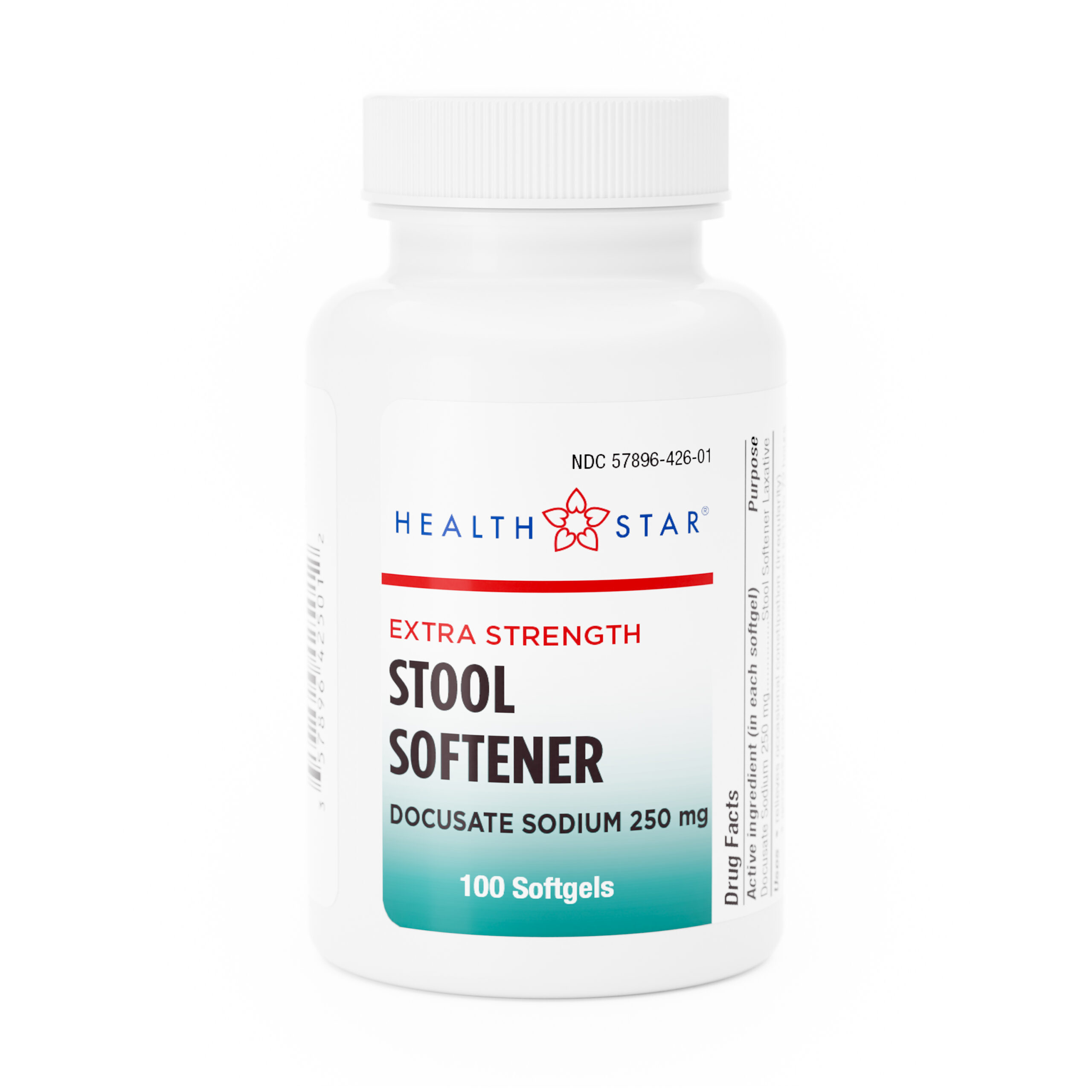 Extra Strength Stool Softener – 100 Softgels