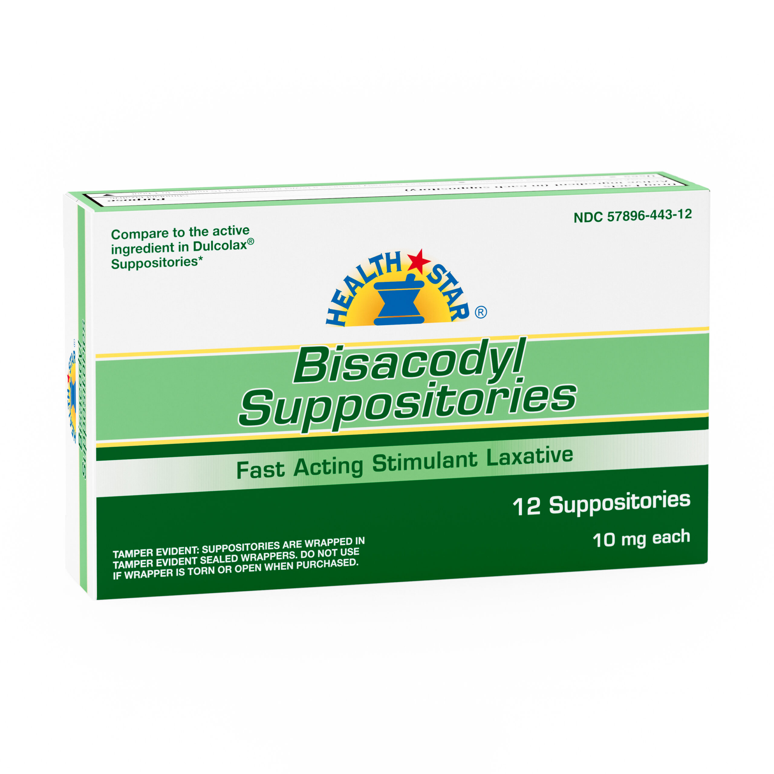 Bisacodyl 10mg – 12 Suppositories