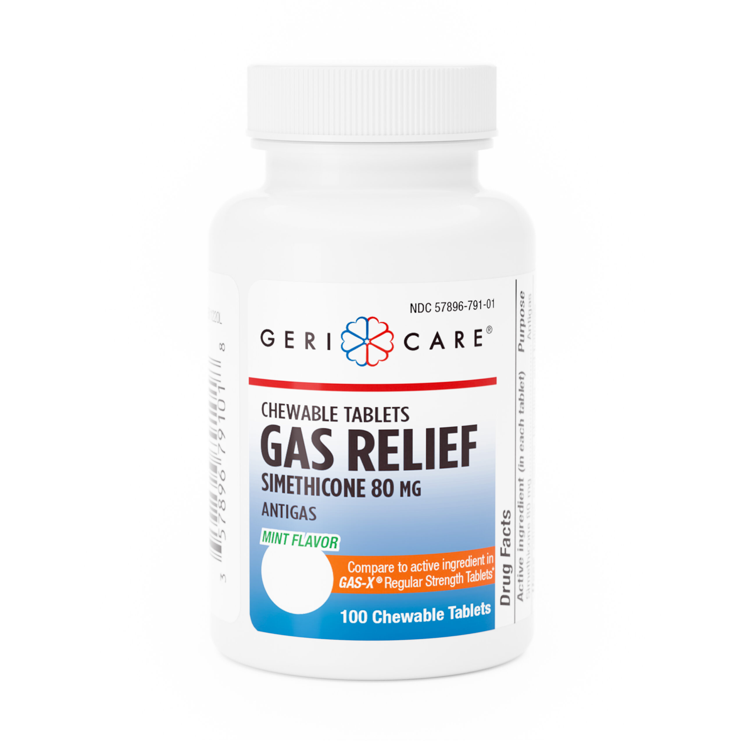 Gas Relief – 100 Chewable Tablets