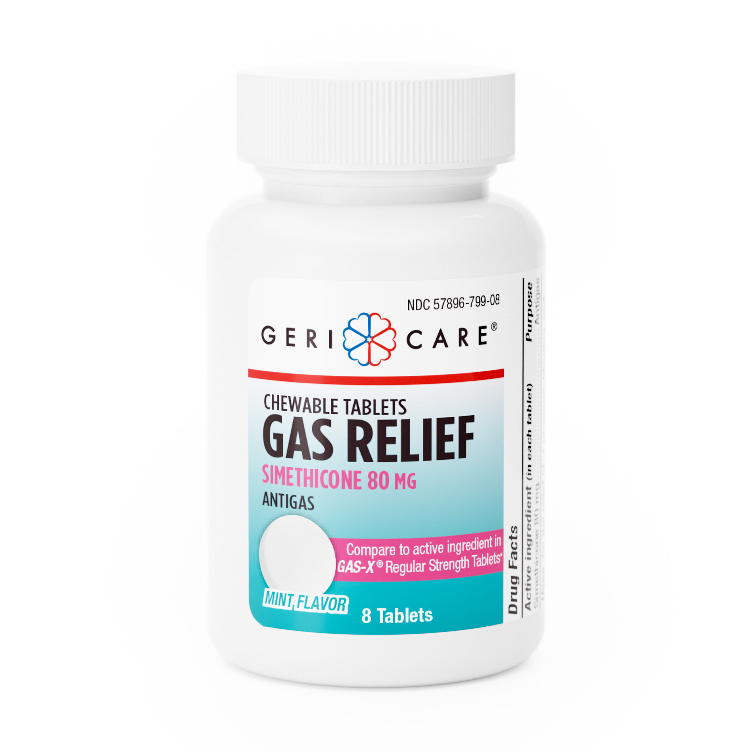 Gas Relief – 8 Chewable Tablets