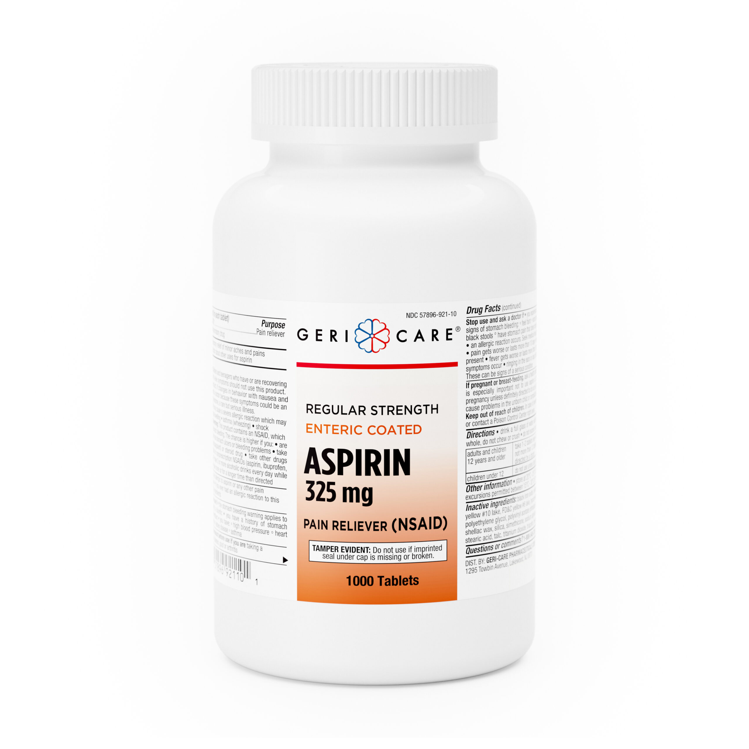 Aspirin 325mg Enteric Coated – 1000 Tablets