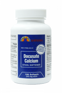 Docusate Calcium Stool Softener – 100 Softgels