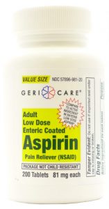 Low Dose Enteric Coated Aspirin 81mg – 200 Tablets