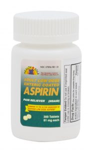 Low Dose Enteric Coated Aspirin 81mg – 300 Tablets