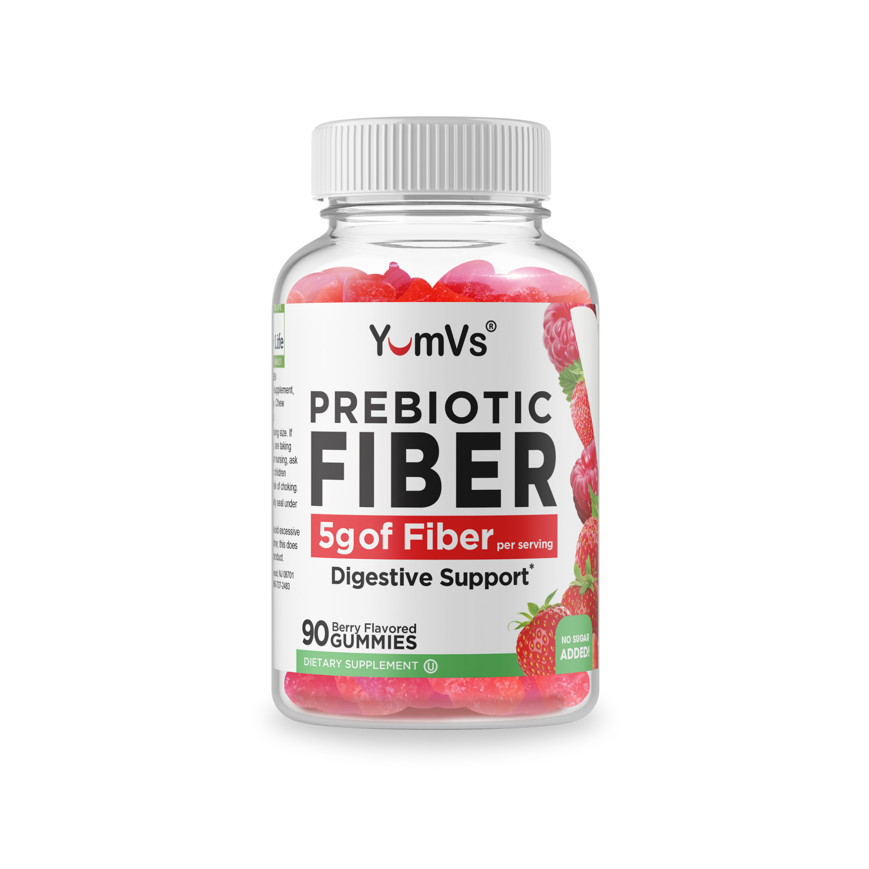 Prebiotic Fiber Gummies – Zero Sugar Added