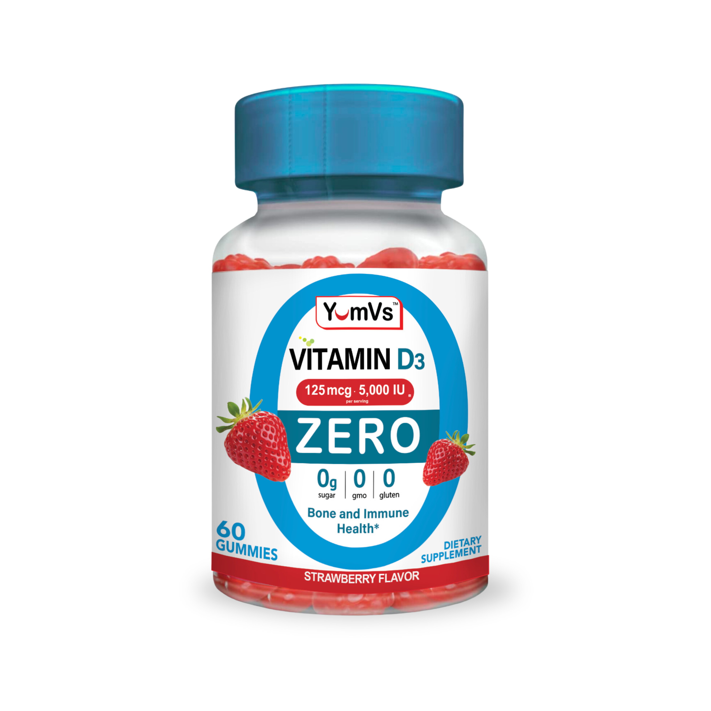 Vitamin D3 Gummies – 125 mcg – Sugar Free