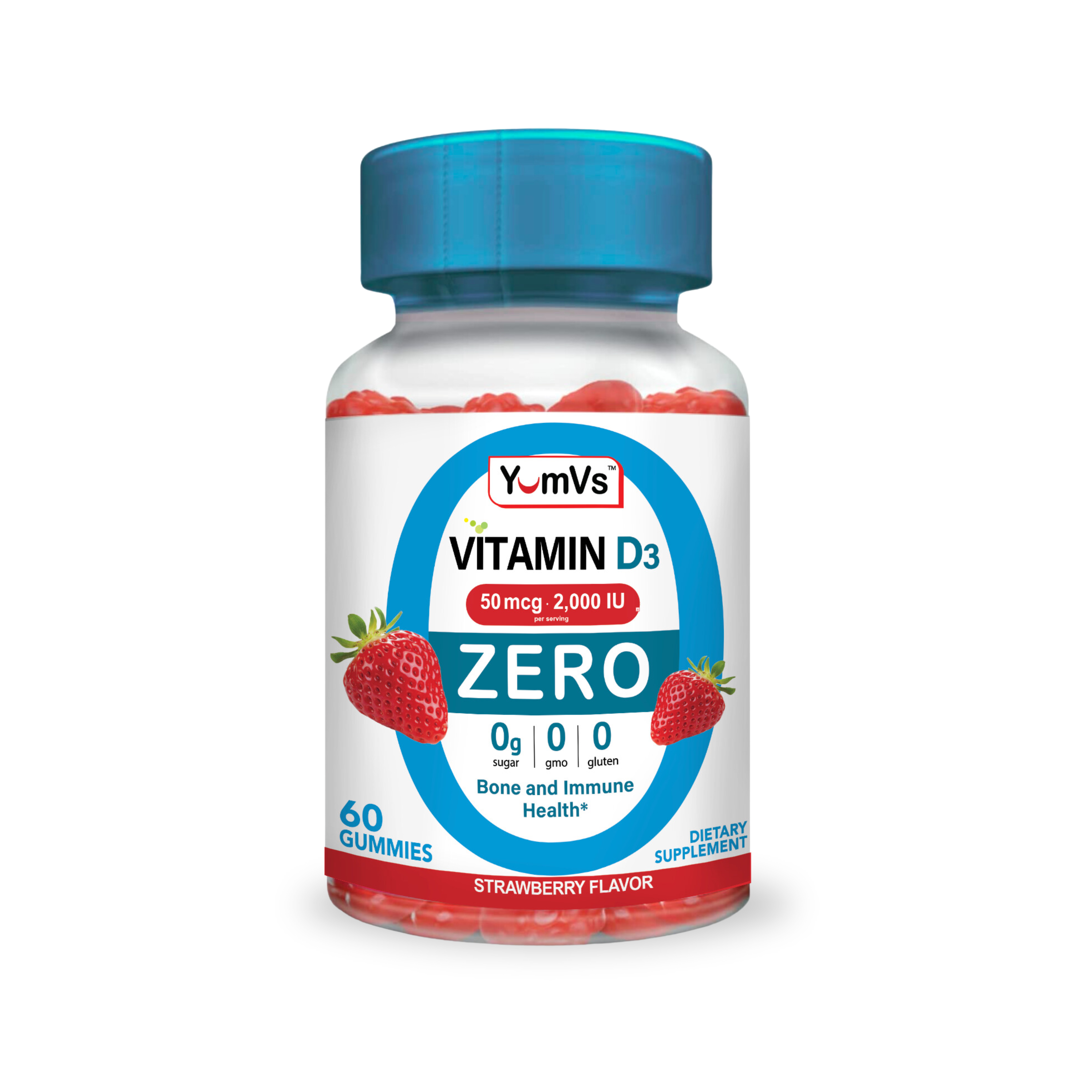 Vitamin D3 Gummies – 50 mcg – Sugar Free