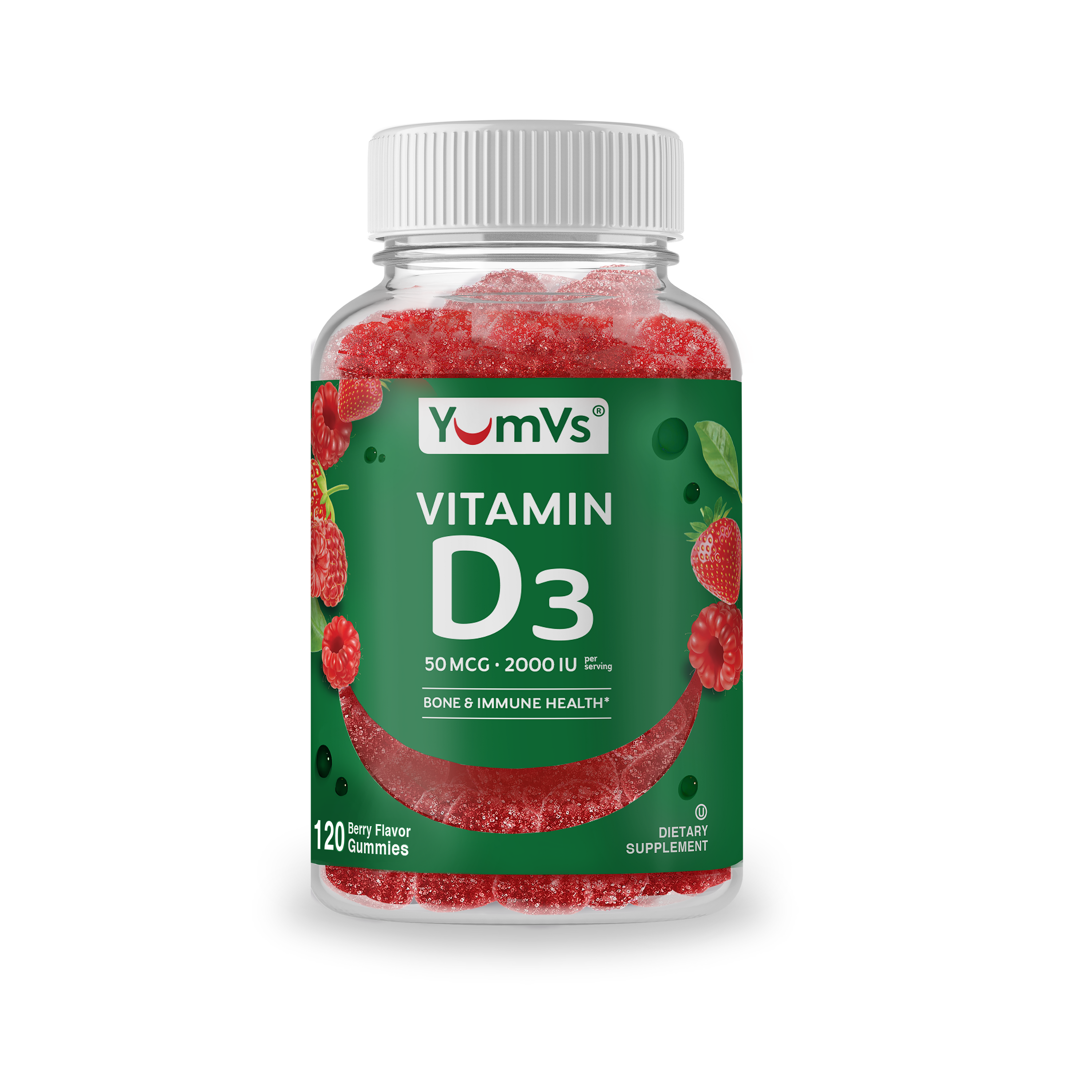Vitamin D3 Gummies – 120 Count